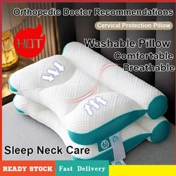 neck support pillow with zoning design