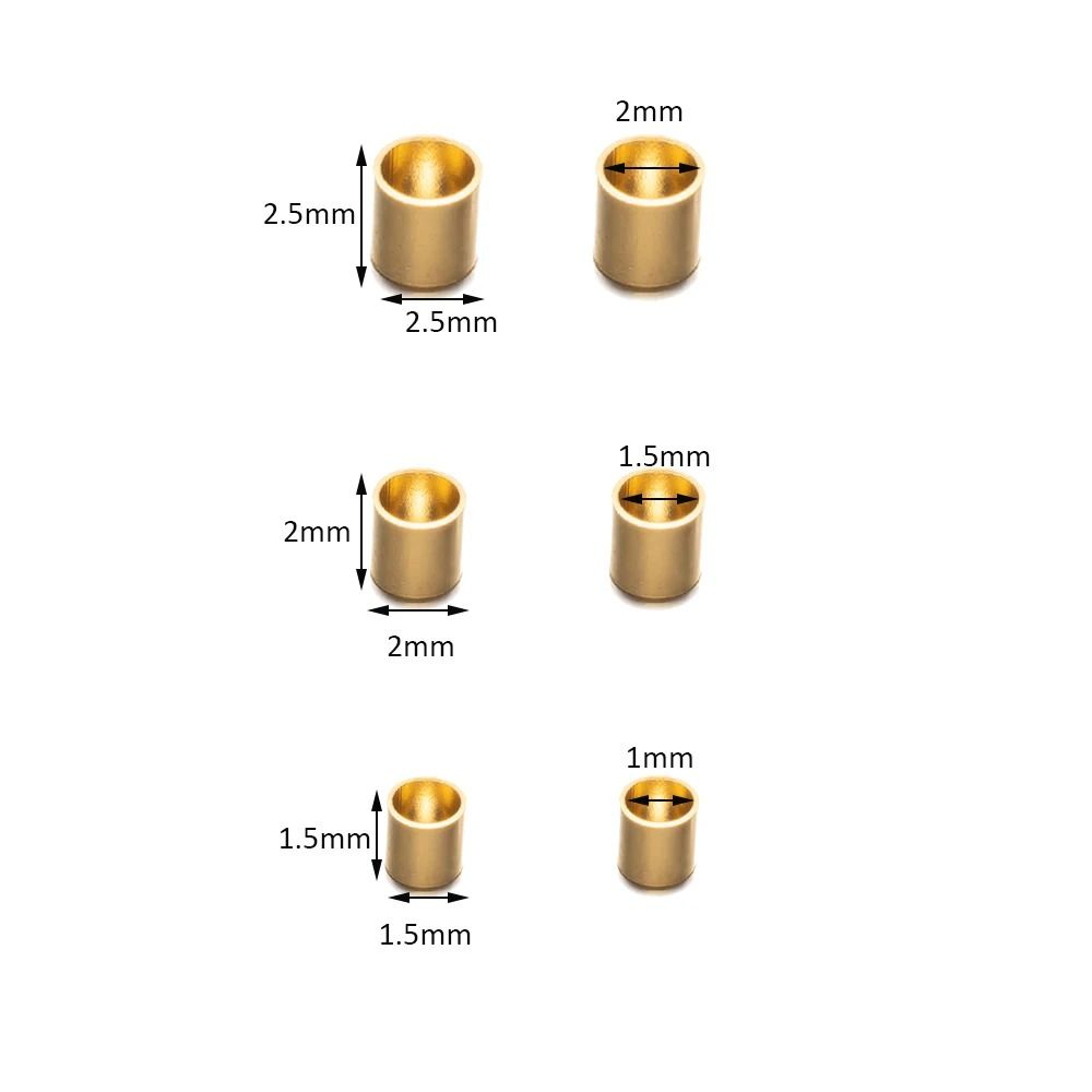 Stainless Steel Crimp Tube Beads 100 Pcs 1