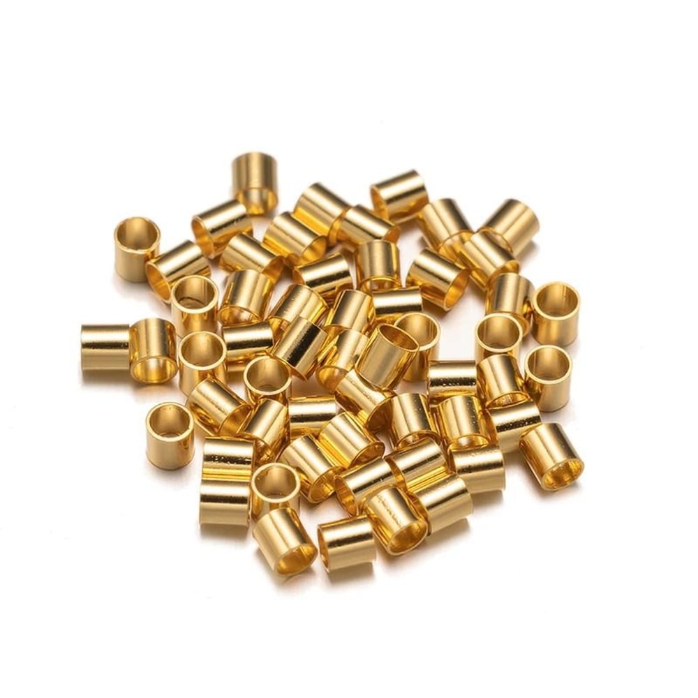 Stainless Steel Crimp Tube Beads 100 Pcs 3