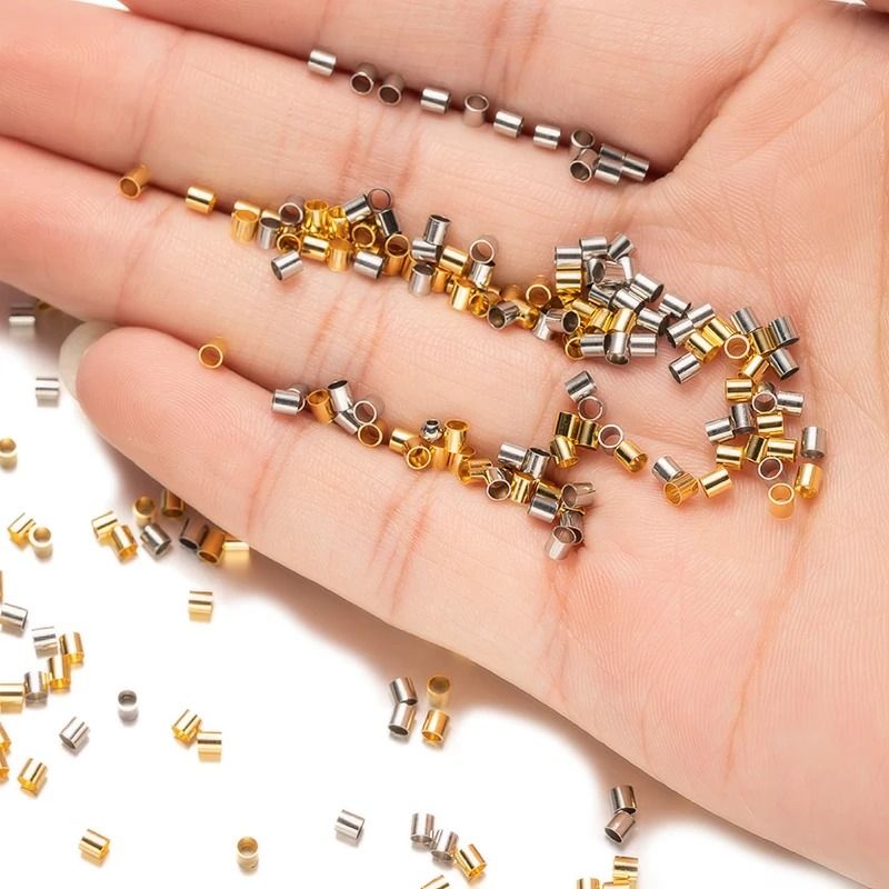 Stainless Steel Crimp Tube Beads 100 Pcs 5