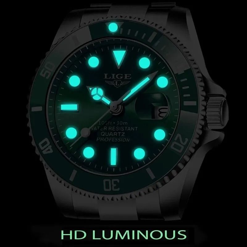 Luxury Diver Watch 30 ATM Waterproof With Date Display 1