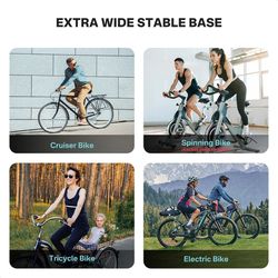 noseless oversized bike seat cushion for indoor & outdoor cycling