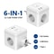Wall Socket Cube Extender With USB And Type C Charging 0