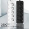 EU Power Strip With Independent Switches And Multiple Outlets 1