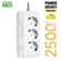 EU Power Strip With Independent Switches And Multiple Outlets 7