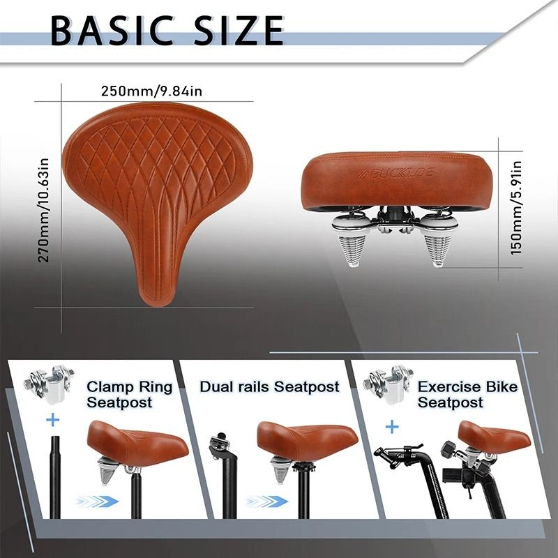Oversized Ergonomic Bike Saddle For Road And Mountain 1