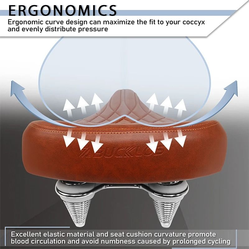 Oversized Ergonomic Bike Saddle For Road And Mountain 2