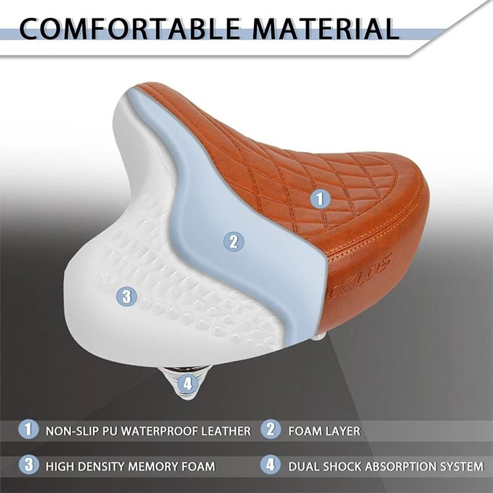 Oversized Ergonomic Bike Saddle For Road And Mountain 3