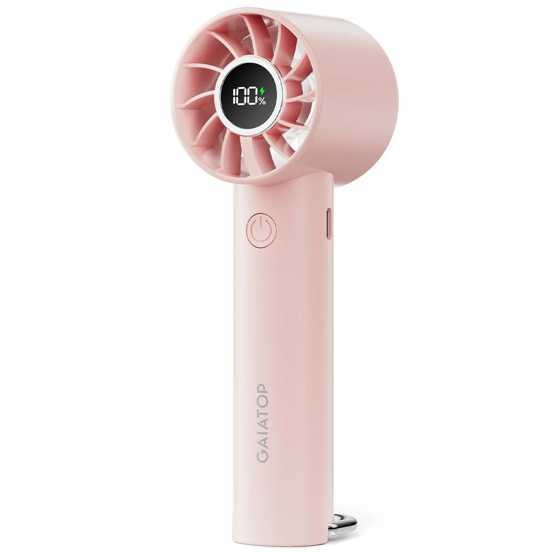 Portable Handheld Fan With LED Display And Flashlight 6