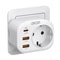 EU Plug Wall Socket Extender With USB And Type C Fast Charging 5