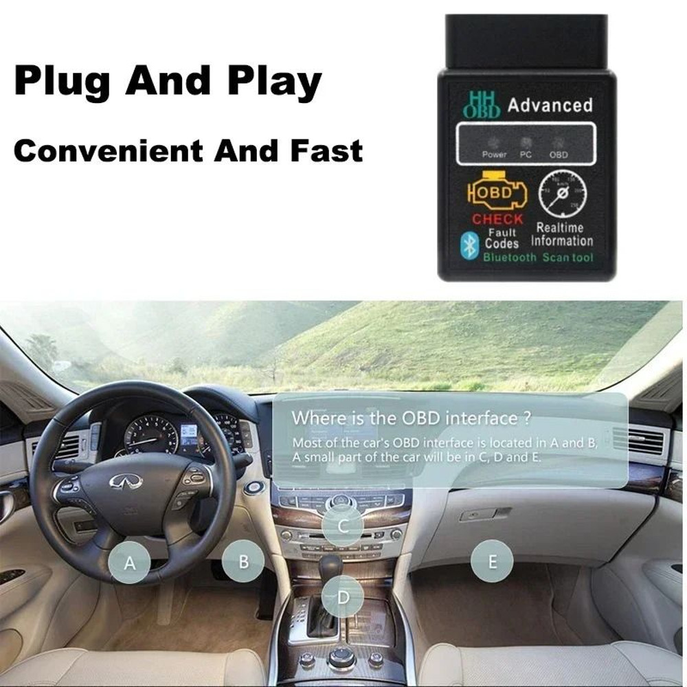 Bluetooth ELM327 OBD2 Code Reader For Cars 2