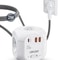 Flat EU Plug Power Cube With Fast Charging Multiple Outlets 5