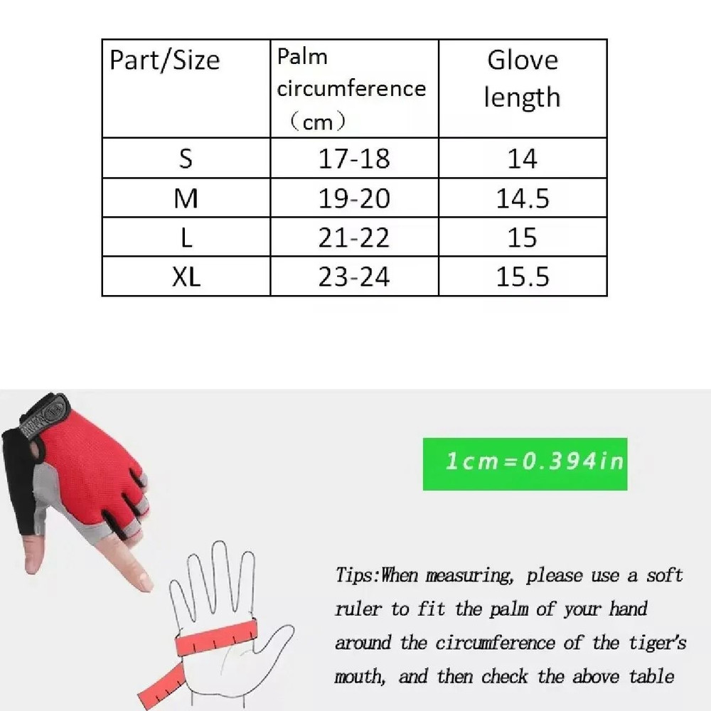 Professional Breathable Fingerless Workout Gloves 5