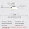 Modern LED Ceiling Fan With Remote Control 7