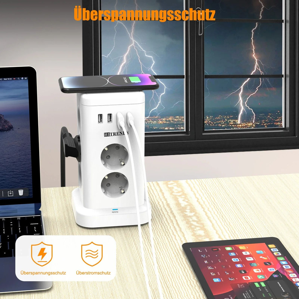 15 In 1 Smart Power Strip With USB A And Type C Charging 3