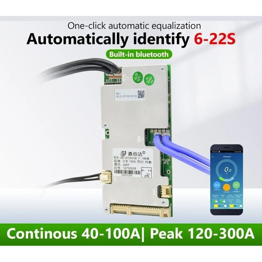 Smart LiFePO4 BMS With Built In Bluetooth And Uart Function 0