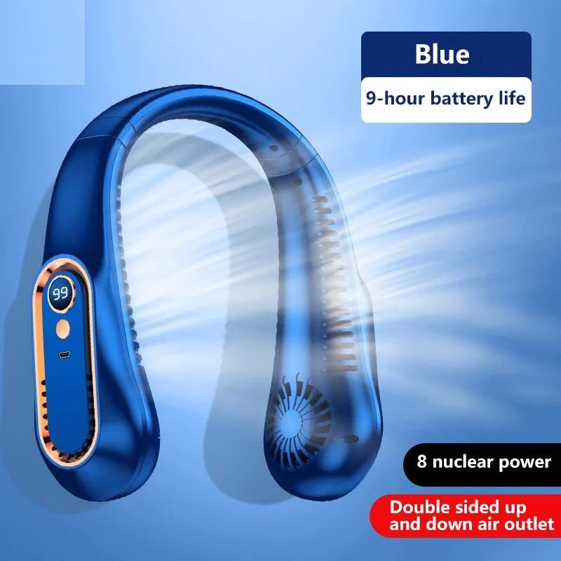 Bladeless Hanging Neck Fan With LED Display 6