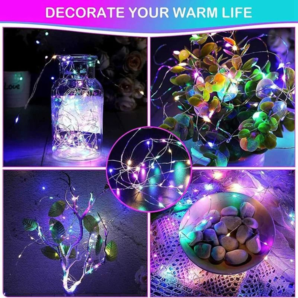 Fairy LED String Lights Copper Wire Battery Powered 4