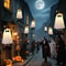 Halloween LED Light Up Witch Ghost Hanging Decoration 1