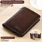 Genuine Leather RFID Trifold Wallet For Men 6