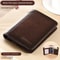 Genuine Leather RFID Trifold Wallet For Men 4