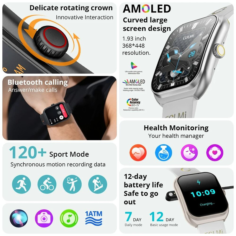 AMOLED Smartwatch With Bluetooth Calling And Health Tracking 1