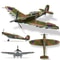 WW2 Military Fighter Building Block Set 0
