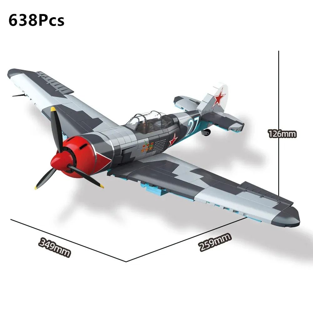 WW2 Military Fighter Building Block Set 7