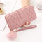 Womens Long PU Leather Wallet With Zipper And Wristlet 5