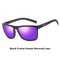 Retro Square Polarized Sunglasses With UV400 Protection 11