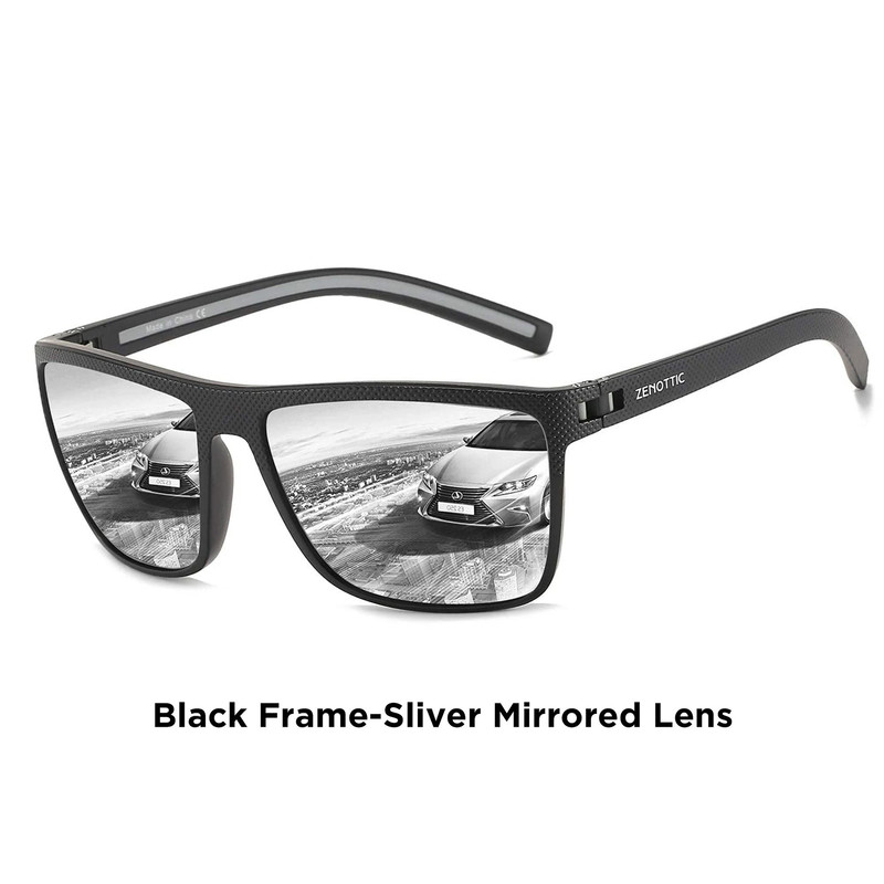 Retro Square Polarized Sunglasses With UV400 Protection 13