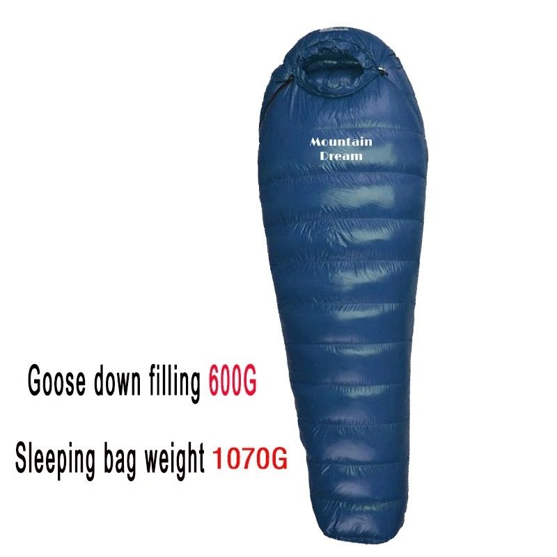 Winter Goose Down Mummy Sleeping Bag For Camping And Outdoor Trips 12