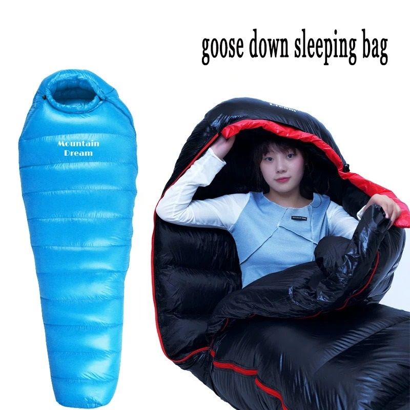 Winter Goose Down Mummy Sleeping Bag For Camping And Outdoor Trips 5