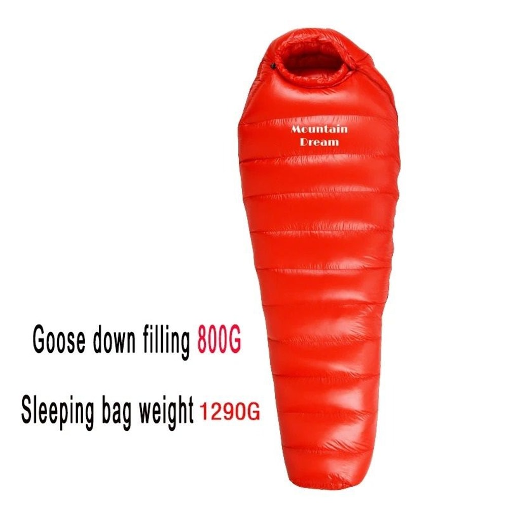 Winter Goose Down Mummy Sleeping Bag For Camping And Outdoor Trips 20