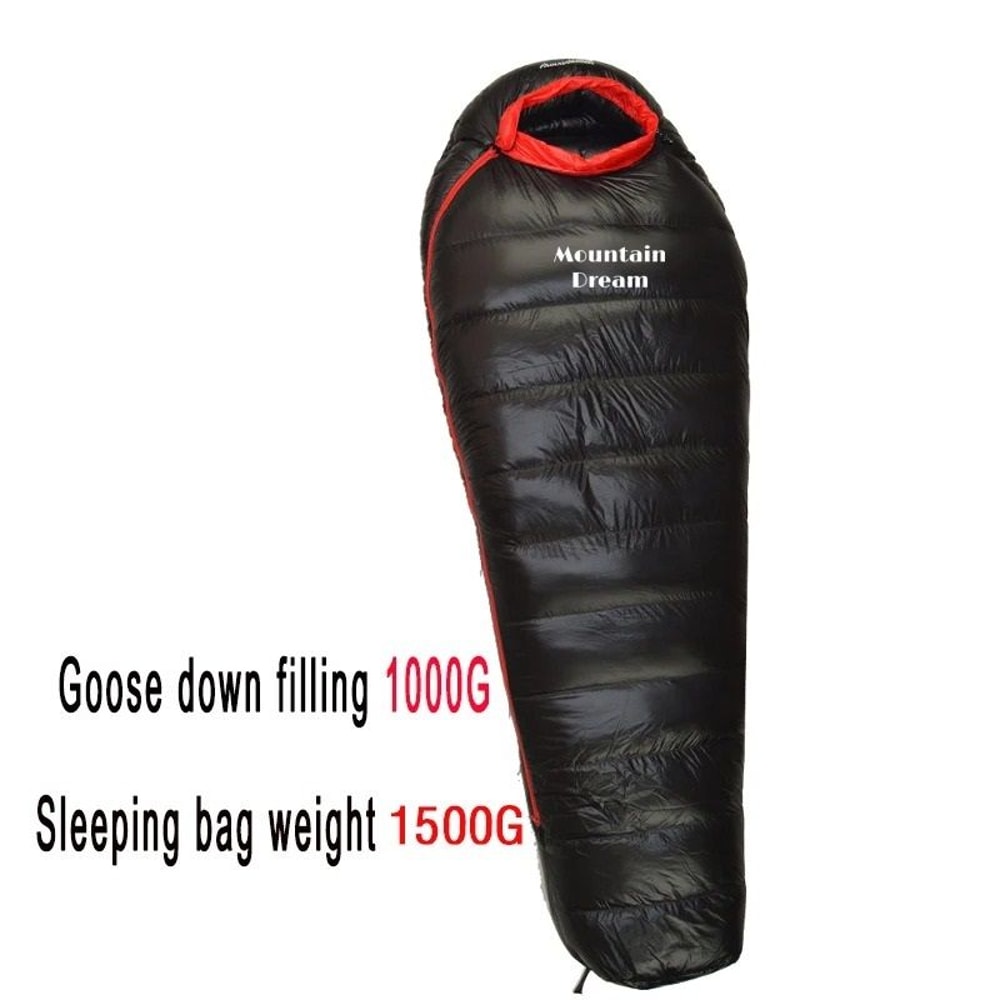 Winter Goose Down Mummy Sleeping Bag For Camping And Outdoor Trips 21