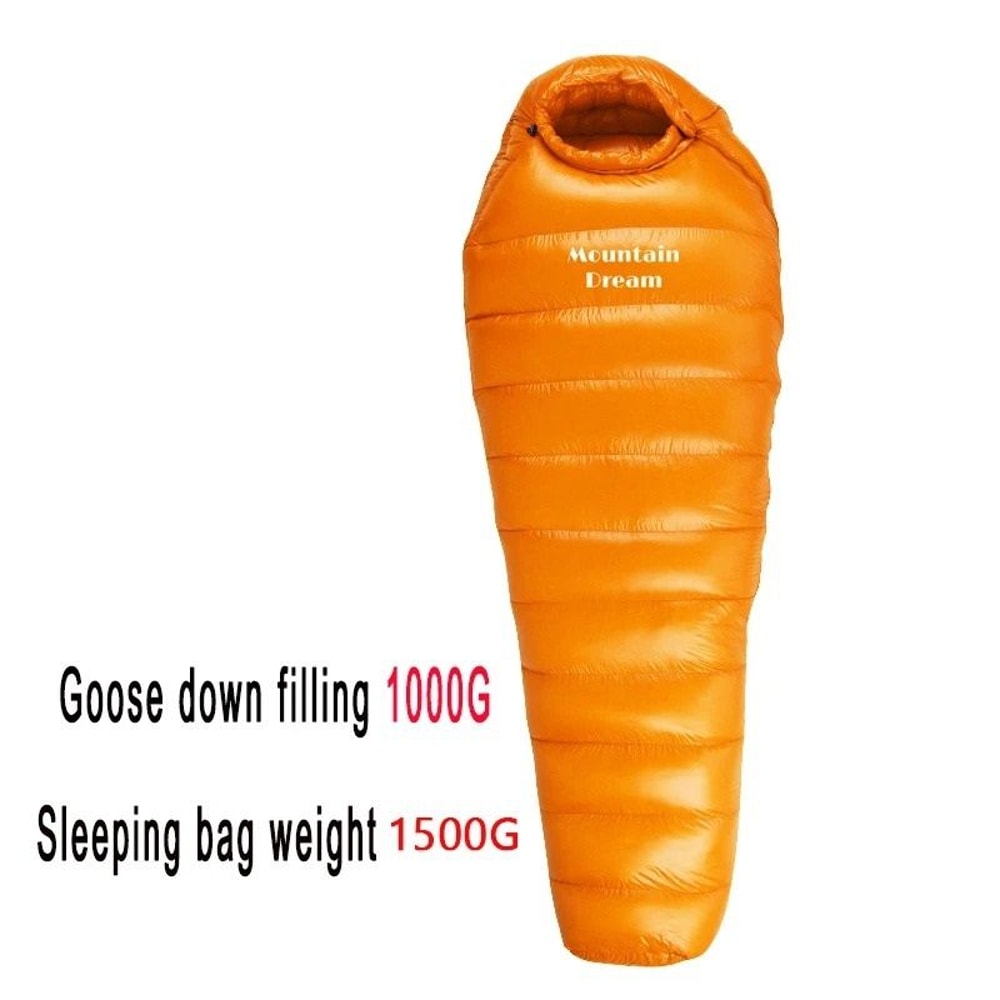 Winter Goose Down Mummy Sleeping Bag For Camping And Outdoor Trips 24