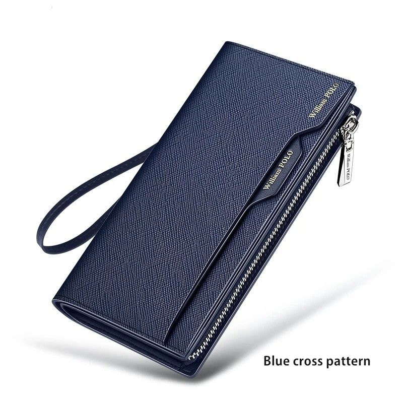 Genuine Leather Mens Wallet With Zipper And Card Slots 4