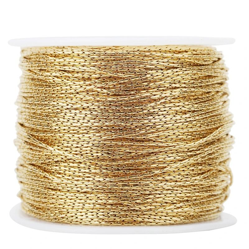 Stainless Steel Gold Link Chain For Jewelry Making 2 Meters 1