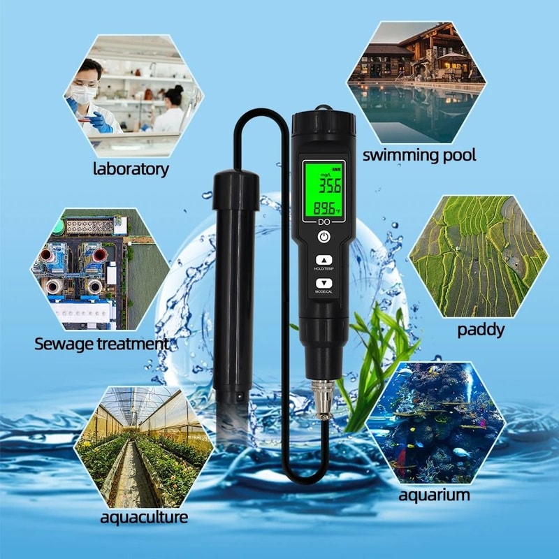 Digital Dissolved Oxygen Meter For Water Quality Testing 0