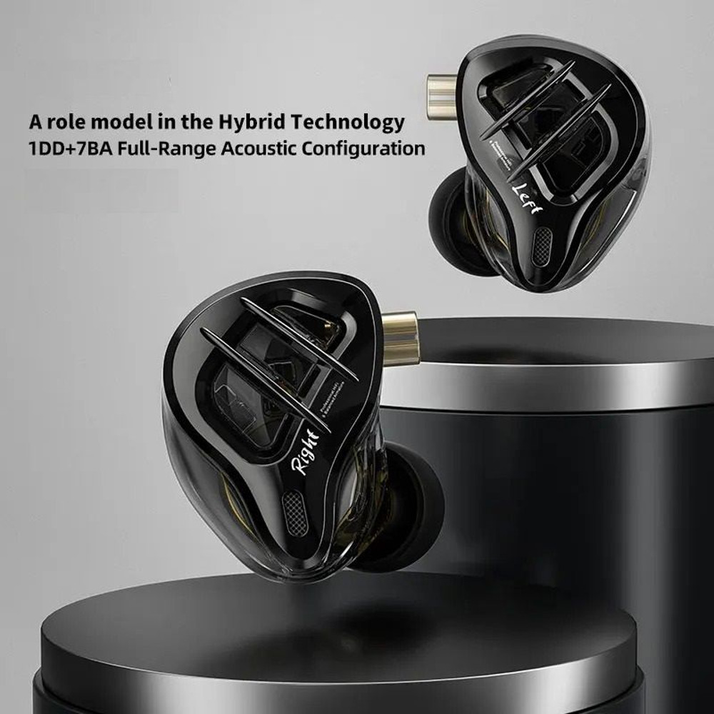 Hybrid In Ear Earphones With 1 Dynamic And 7 Balanced Drivers 0
