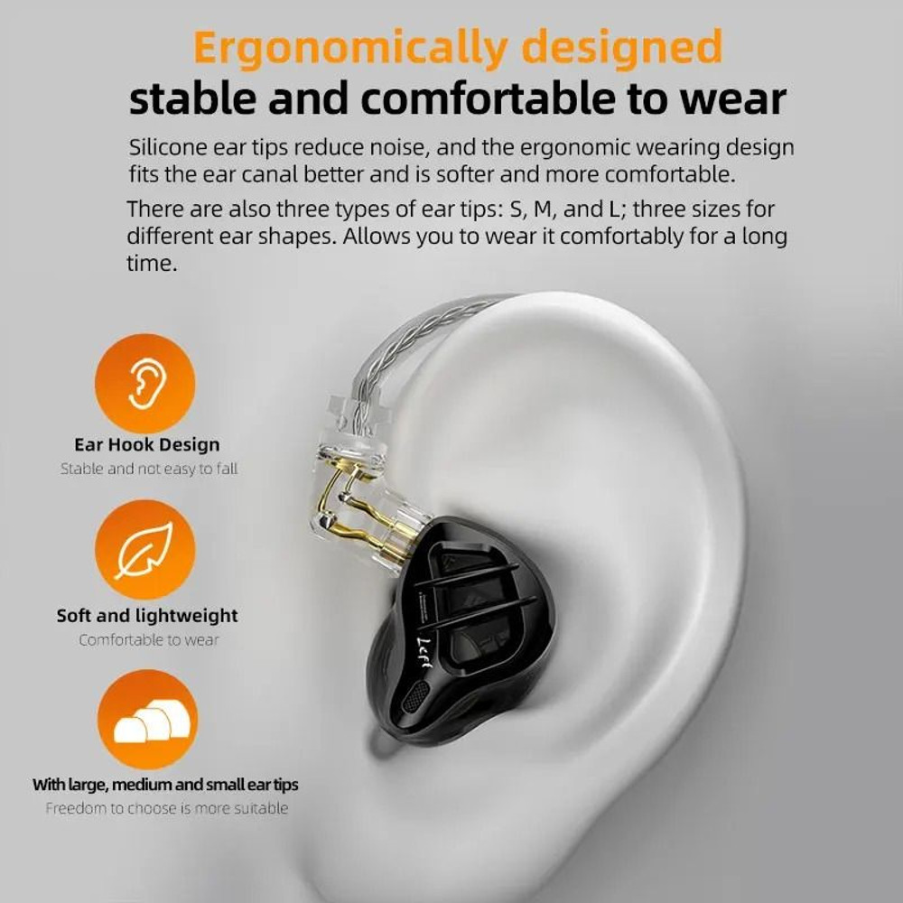 Hybrid In Ear Earphones With 1 Dynamic And 7 Balanced Drivers 4