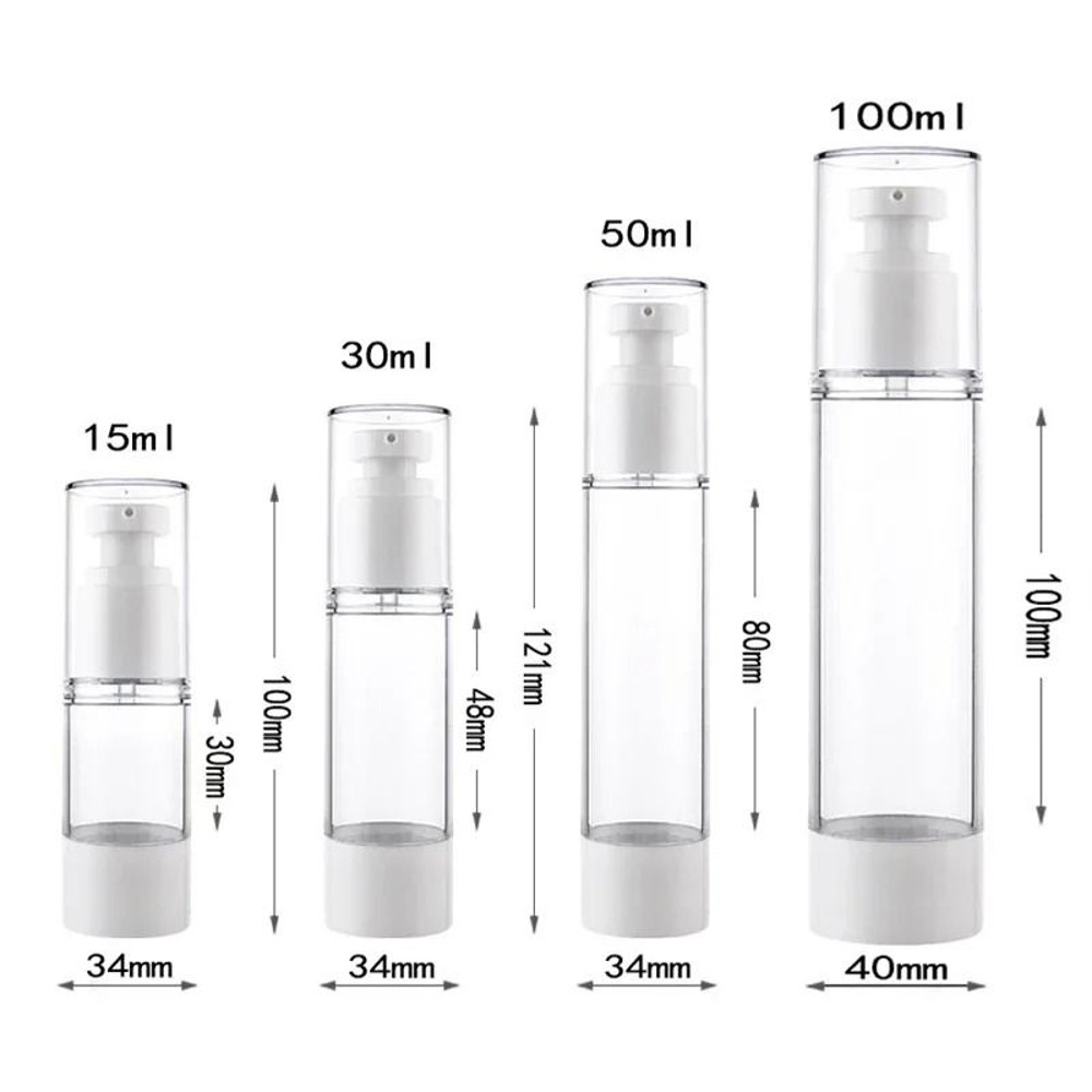 Airless Refillable Cosmetic Bottles For Travel And Daily Use 4