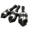3 Piece Hexagonal Shank Countersink Drill Bit Set 0