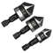 3 Piece Hexagonal Shank Countersink Drill Bit Set 5