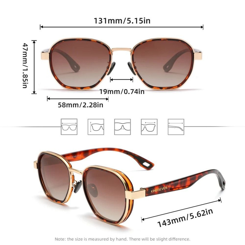 Polarized Round Sunglasses With UV400 Protection 1