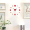 DIY Frameless Wall Clock Decal For Home Office 4