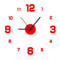 DIY Frameless Wall Clock Decal For Home Office 7