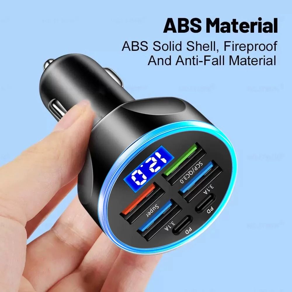 Multifunctional Car Charger With LED Display 3