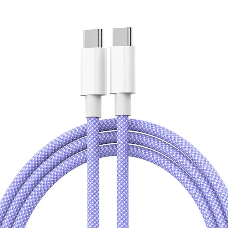 USB C To USB C Fast Charging Braided Cable 60W 9