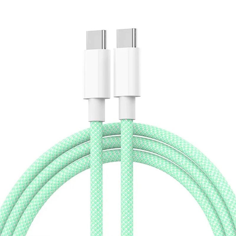 USB C To USB C Fast Charging Braided Cable 60W 7